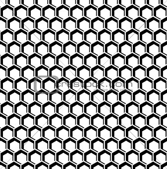 Seamless hexagons texture. Honeycomb pattern. 