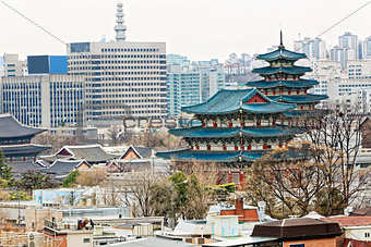 Gyeongbokgung, or the Palace of Felicitous Blessing, was the mai