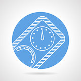 Diving manometer round vector icon
