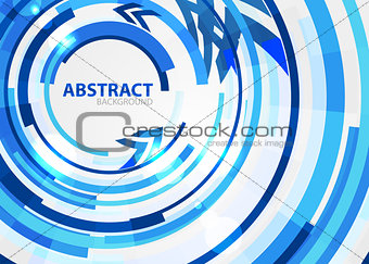 Lines in circle composition. Abstract background