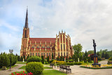 Catholic Church in Gervyaty, Grodno region, Belarus.