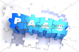 PaaS - Text on Blue Puzzles.