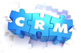 CRM - White Word on Blue Puzzles.