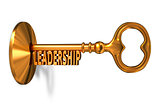 Leadership - Golden Key is Inserted into the Keyhole.