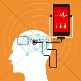 mental brain health monitoring mobile phone