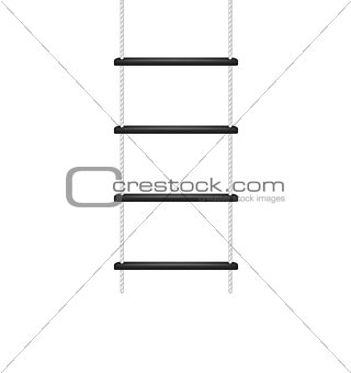 Rope ladder in white and black design