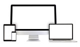 Modern monitor computer, laptop, smartphone, tablet pc