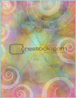 Colorful abstract background with curls