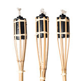 Bamboo torches lamp