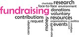 word cloud - fundraising
