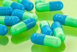 blue and green pills