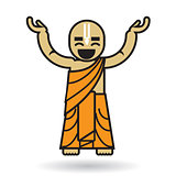 Dancing Hare Krishna man icon