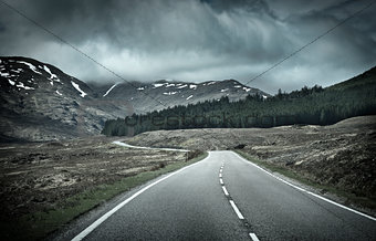 Road into Mountain Range