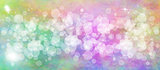 Gentle multicolored bokeh sparkly website header/banner