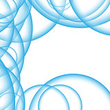 Abstract background blue air bubbles