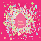 Postcard happy Easter egg