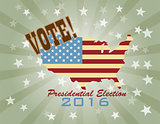 Vote 2016 Presidential Election Retro