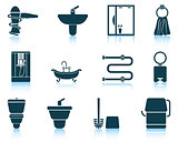 Set of bathroom icon