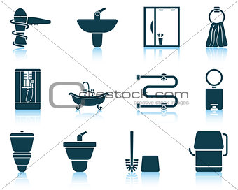 Set of bathroom icon