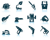 Set of electrical work tool icon