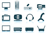 Set of hardware icons