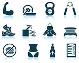 Set of fitness icons