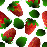 Fresh strawberry seamless pattern