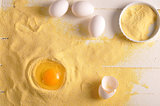 eggs and corn flour for delicious cookies