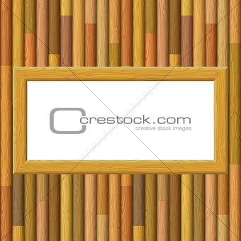 Wooden Framework on a Wall