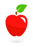 fruit icon with isolated apple