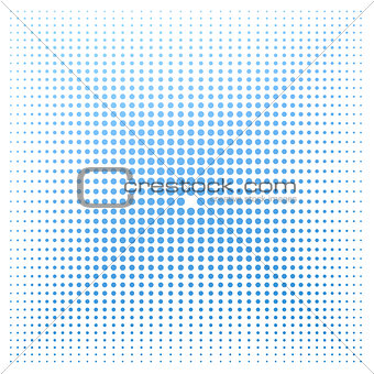 Blue dot with white background