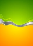 Abstract green and orange background