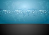 Abstract blue tech corporate design