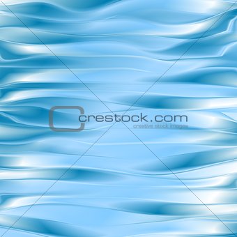 Bright blue waves abstract background