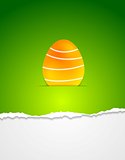 Easter egg vector green background