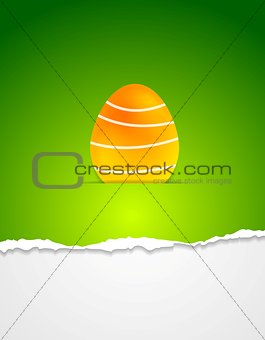 Easter egg vector green background