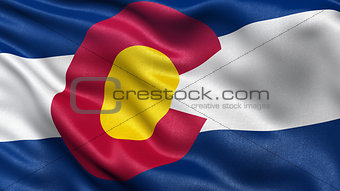 US state flag of Colorado