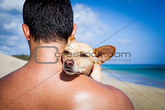dog and owner