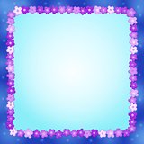 Frame with flower theme 8