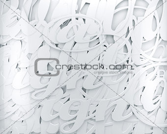 Abstract alphabet background
