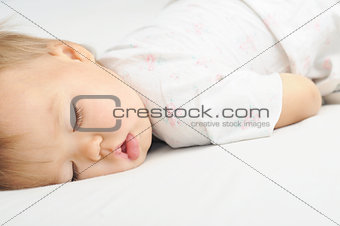 Baby sleeping portrait