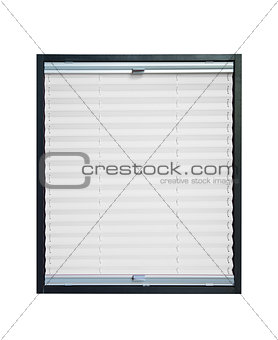 Pleated blind - white color