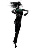 woman dancer dancing silhouette
