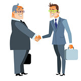 Business handshake deal. Finance and contract