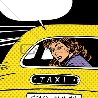 woman goes to taxi looks around separation anxiety love maniac p