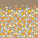 Abstract background with color circles. Vector illustration.