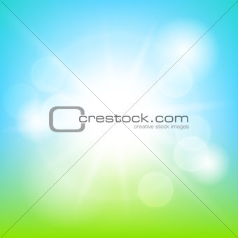 Nature sunny abstract summer background