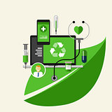 green recycle health medical environment friendly