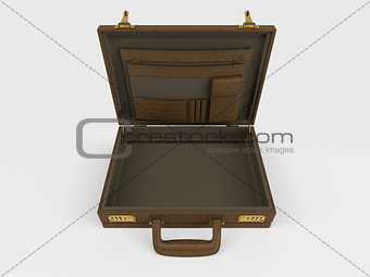 Isolated Briefcase on white