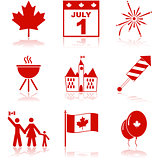 Canada Day icons